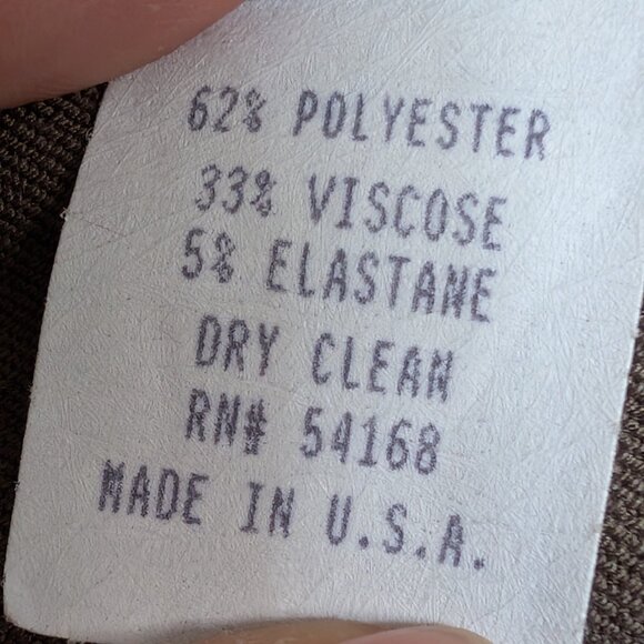 VINTAGE Elliott Lauren Zip Fly Mid-rise Straight Leg Pants Sz 6 Zip Made in USA - Picture 8 of 8